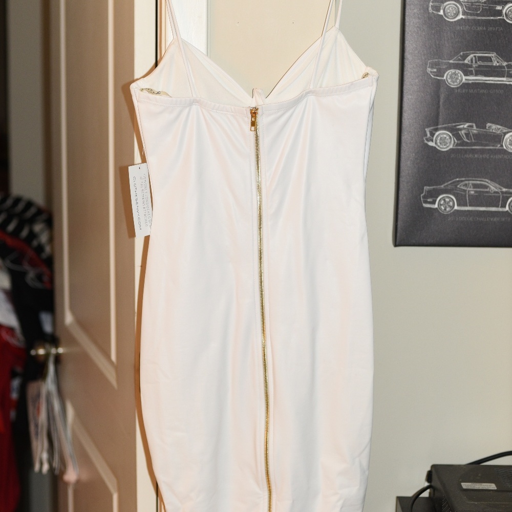 KIM LATEX BODYCON DRESS - Picture 2 of 3